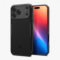 Case Spigen para iPhone 17 Pro Core Armor con MagSafe, antideslizante, antigolpes, negro mate